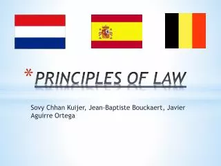 PRINCIPLES OF LAW