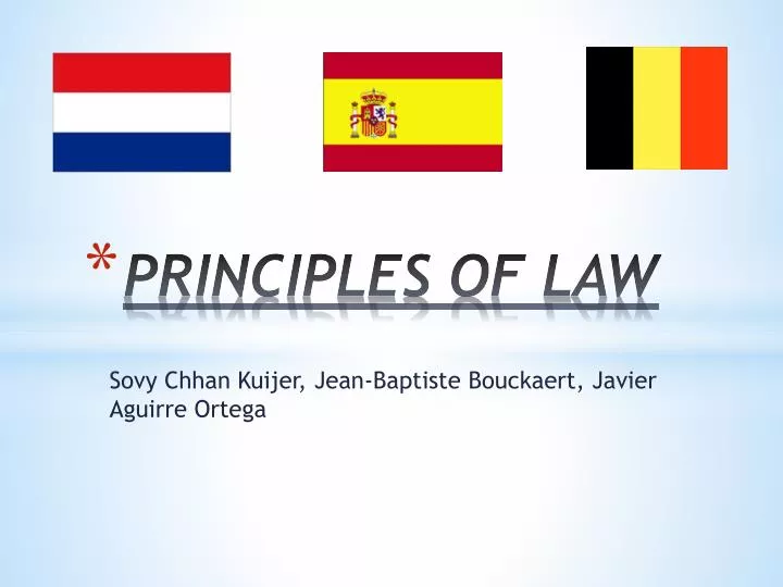 principles of law