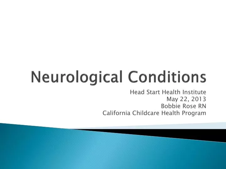 neurological conditions