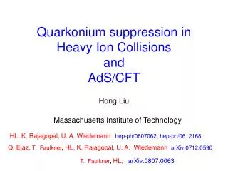 Quarkonium suppression in Heavy Ion Collisions and AdS /CFT