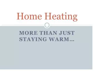 Home Heating