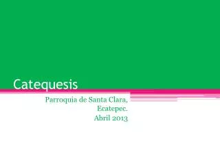 catequesis