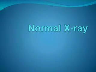 Normal X-ray