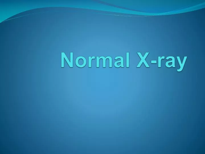 normal x ray