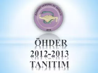 hder 2012 2013 tanitim