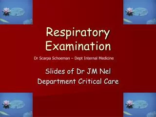Respiratory Examination