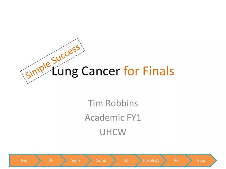 lung cancer for finals