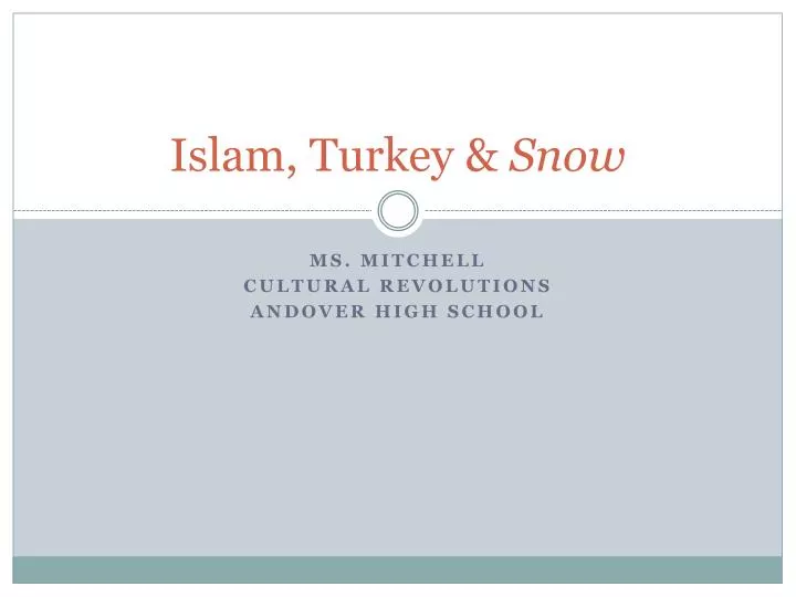 islam turkey snow