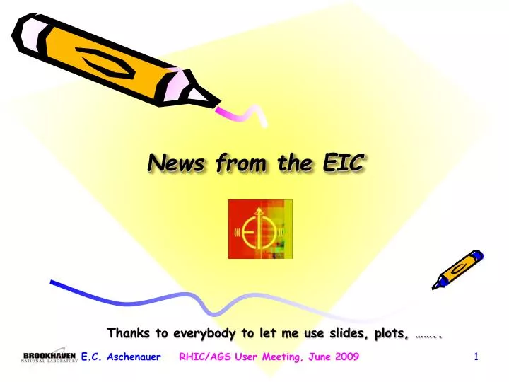 news from the eic