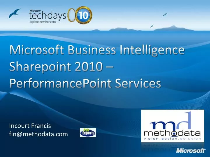 microsoft business intelligence sharepoint 2010 performancepoint services