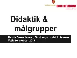 didaktik m lgrupper