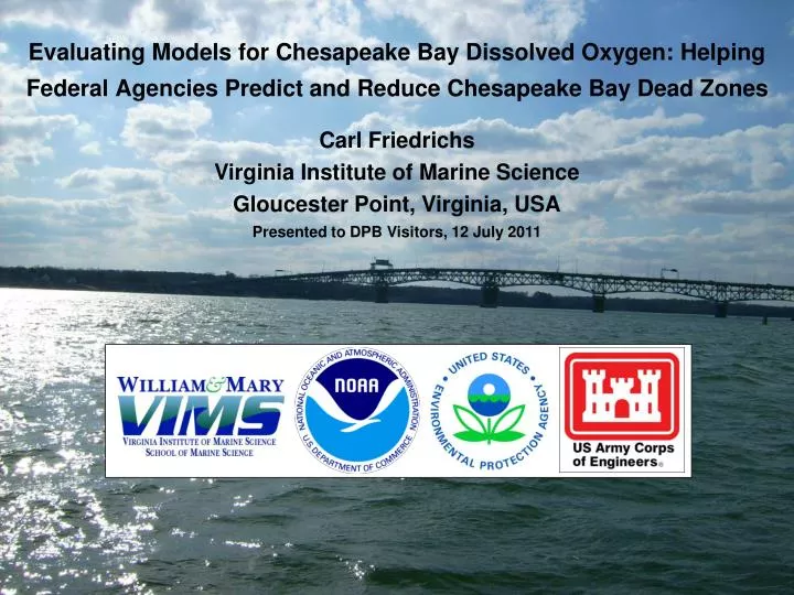 evaluating models for chesapeake bay dissolved oxygen helping