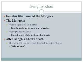 genghis khan