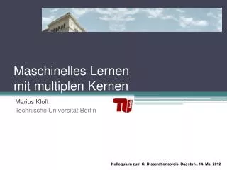 maschinelles lernen mit multiplen kernen