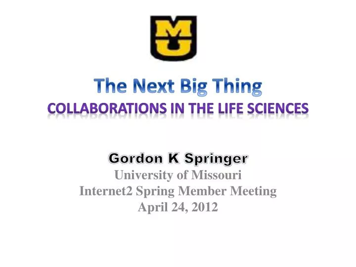 the next big thing collaborations in the life sciences