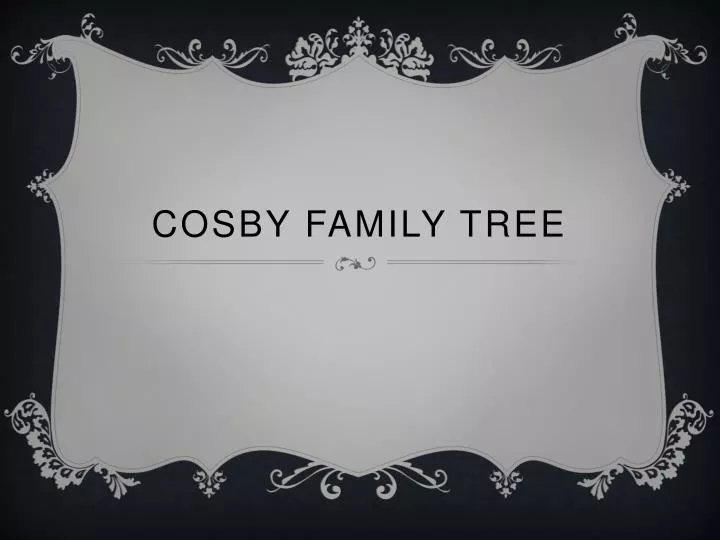 cosby family tree