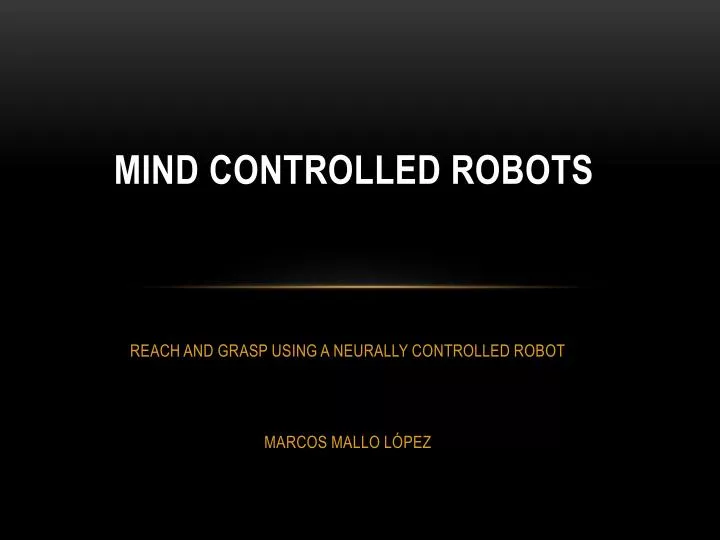 mind controlled robots