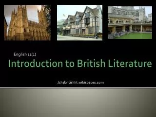 Introduction to British Literature