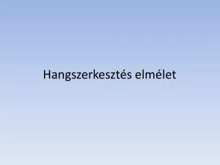 hangszerkeszt s elm let