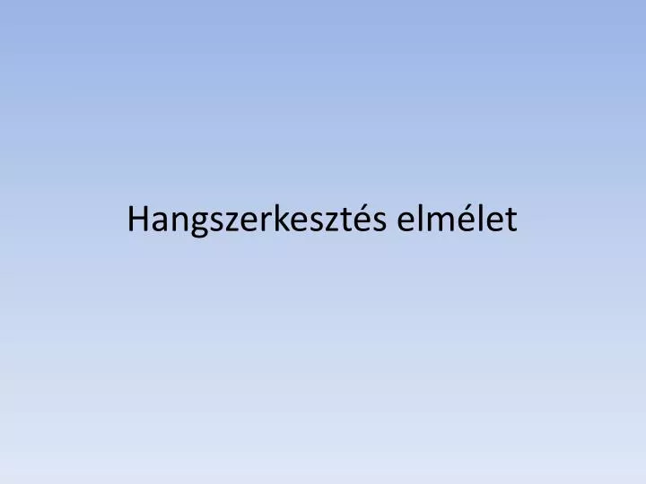 hangszerkeszt s elm let