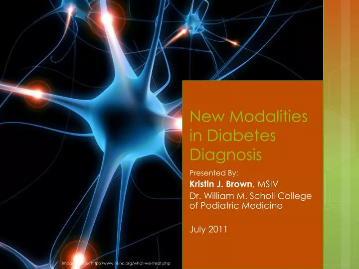 new modalities in diabetes diagnosis