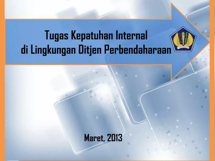 tugas kepatuhan internal di lingkungan ditjen perbendaharaan