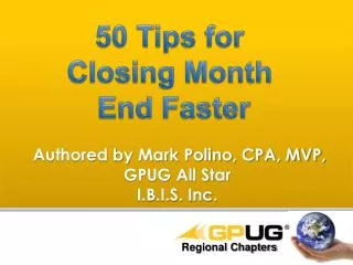 50 Tips for Closing Month End Faster