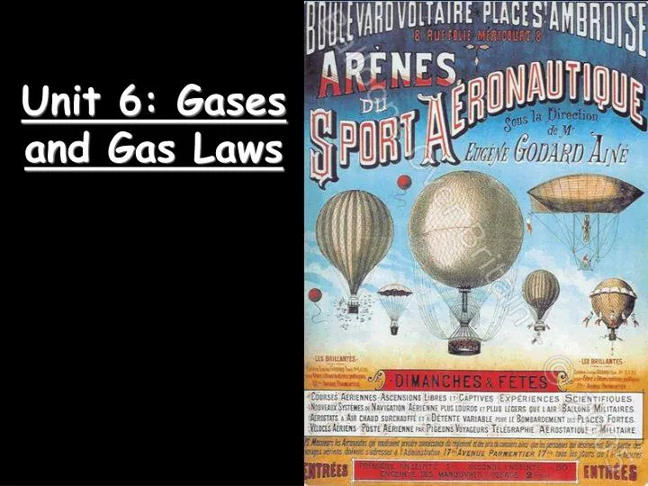 unit 6 gases and gas laws