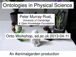 Ontologies in Physical Science