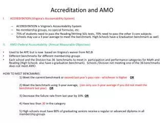 Accreditation and AMO