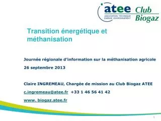 transition nerg tique et m thanisation