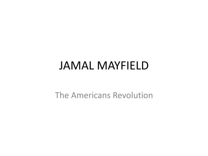 jamal mayfield