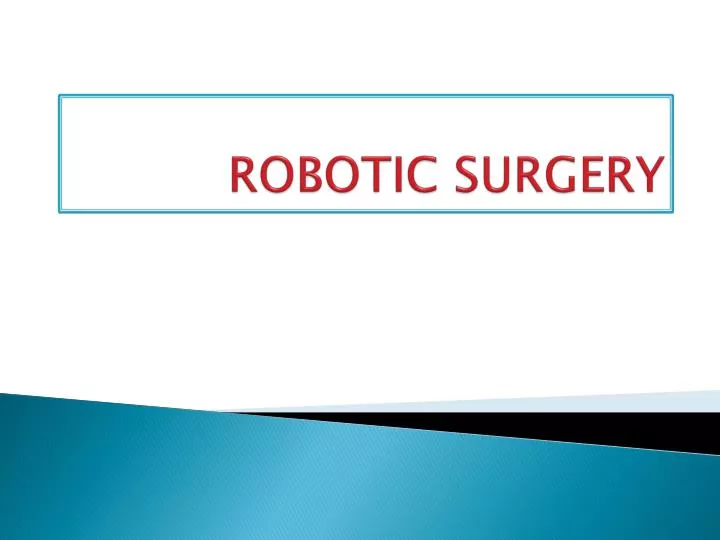 robotic surgery