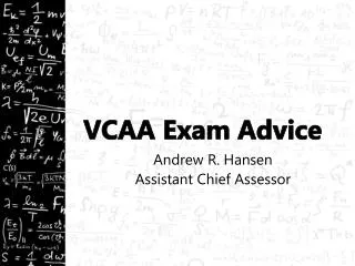 VCAA Exam Advice