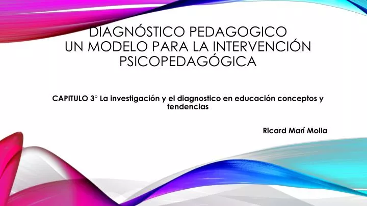 diagn stico pedagogico un modelo para la intervenci n psicopedag gica