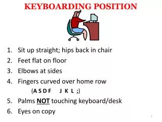 KEYBOARDING POSITION