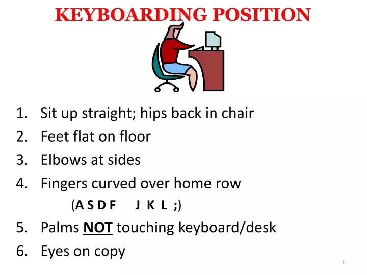 keyboarding position