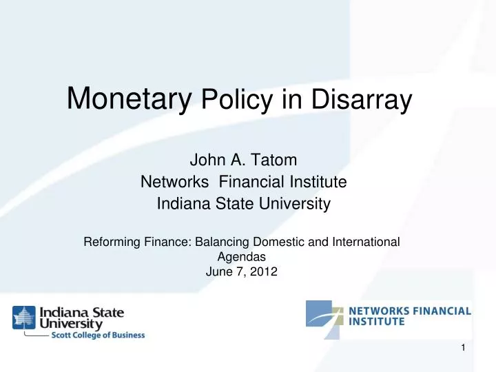 monetary policy in disarray