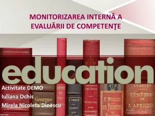 monitorizarea intern a evalu rii de competen e