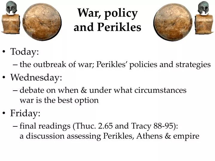 war policy and perikles