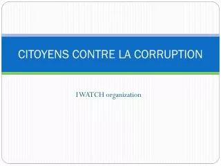 citoyens contre la corruption
