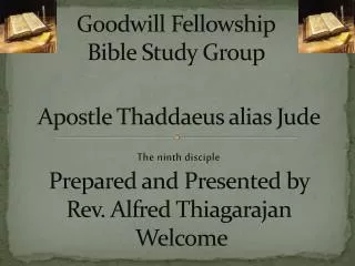 Goodwill Fellowship Bible Study Group