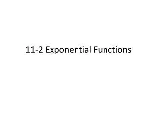 11 2 exponential functions