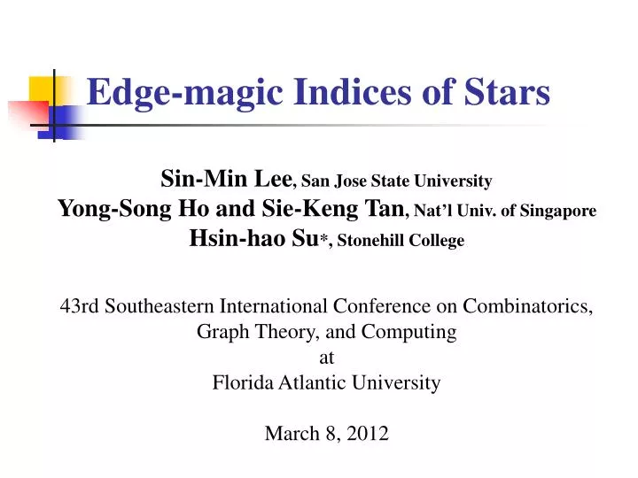 edge magic indices of stars