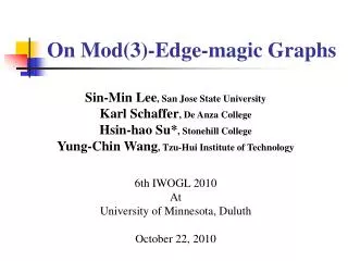 On Mod(3)-Edge -magic Graphs