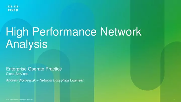 high performance network analysis