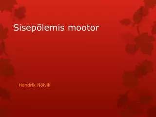 sisep lemis mootor