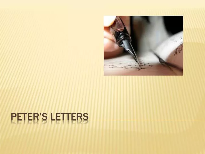 peter s letters