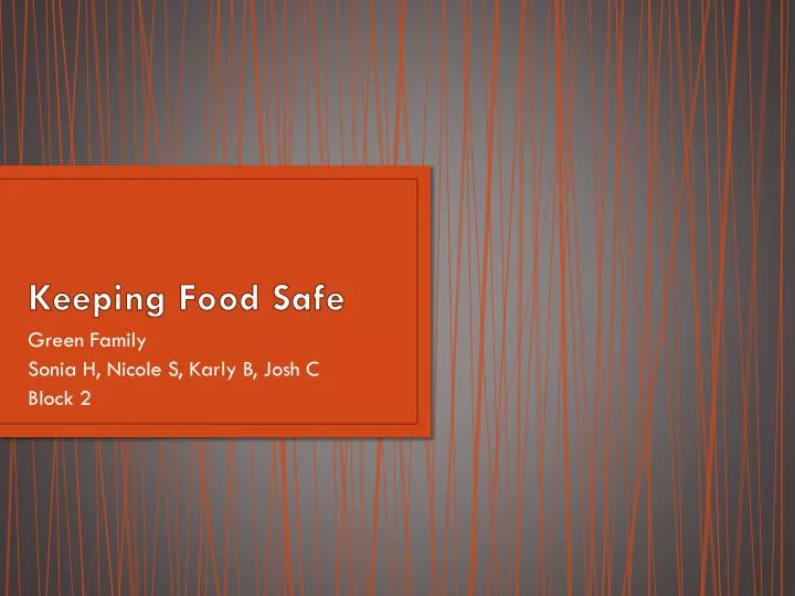 keeping food safe