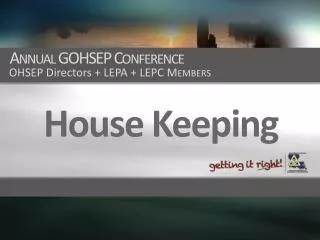 Annual GOHSEP Conference